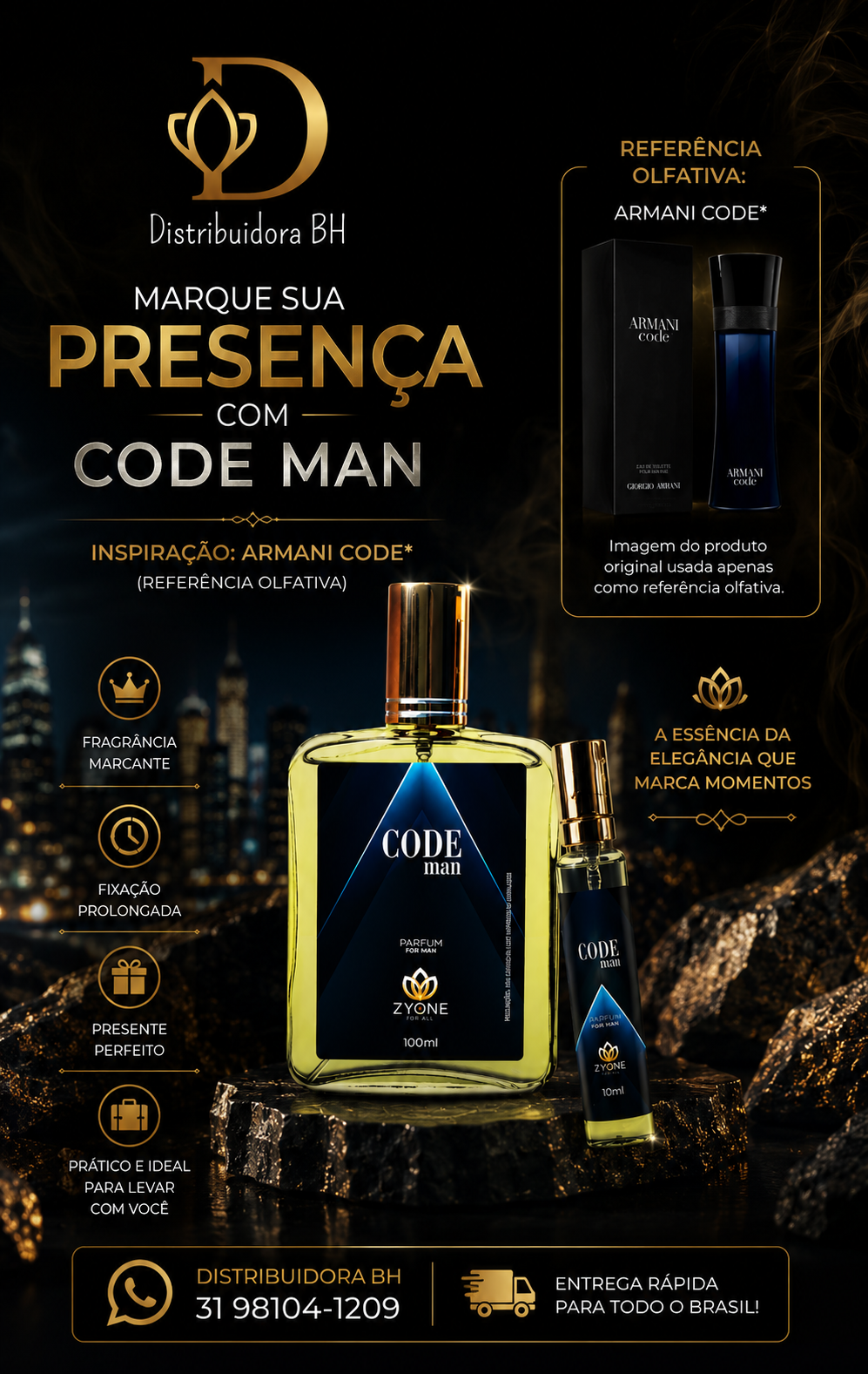 Code Man — Inspirado em Armani Code