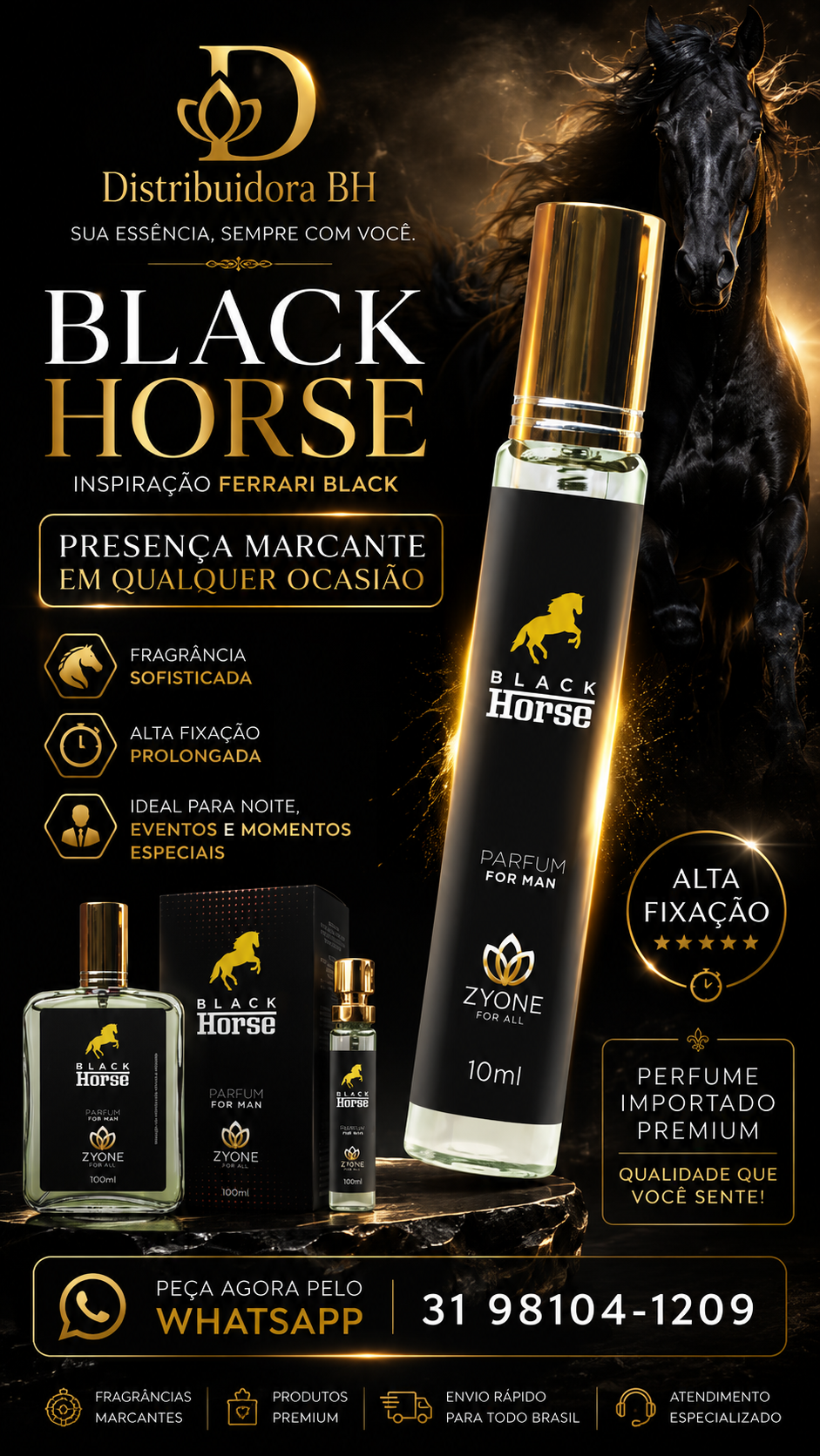 Black Horse — Inspirado em Ferrari Black